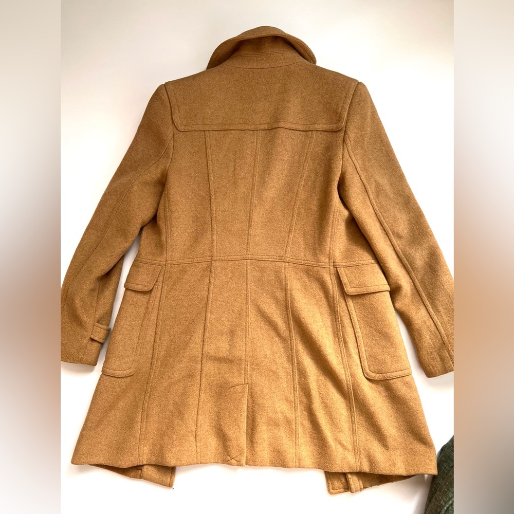 Women's Tan Toggle Coat - Picture 3 of 6